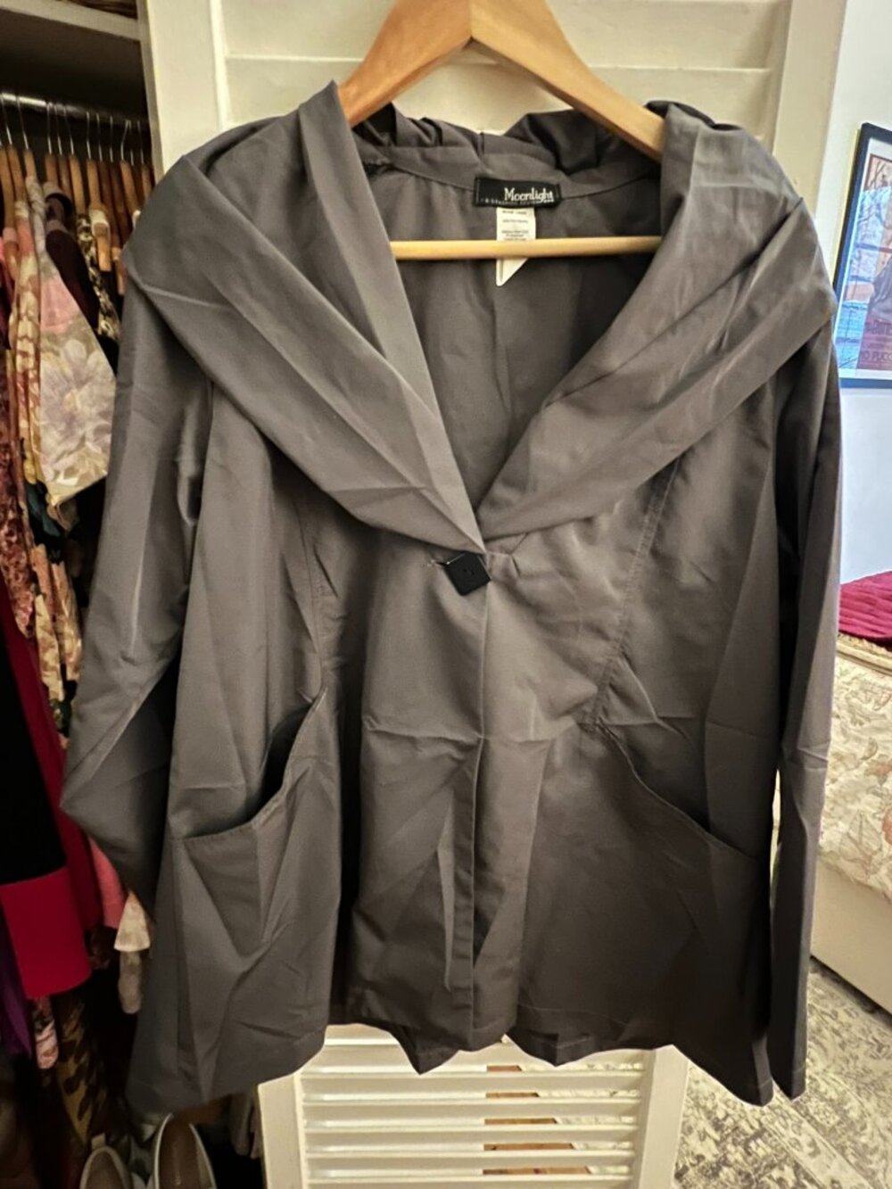 Storm Gray Spring Raincoat